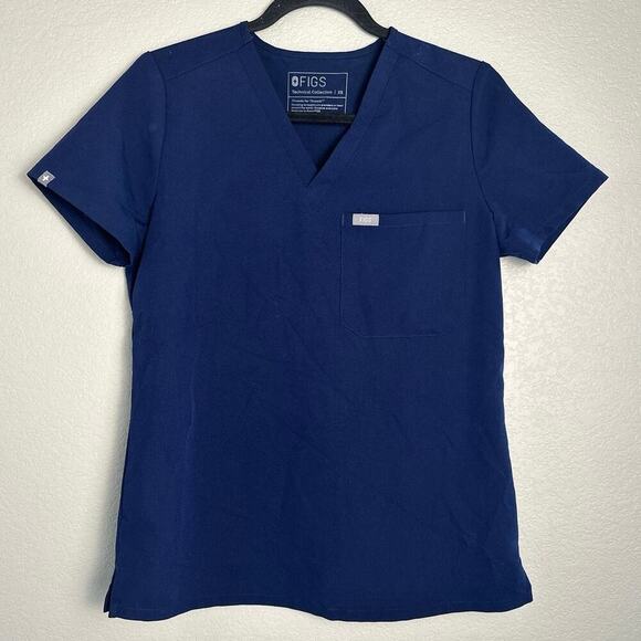 FIGS Technical Catarina Scrub Nurse One Pocket Navy Blue M - Picture 2 of 6
